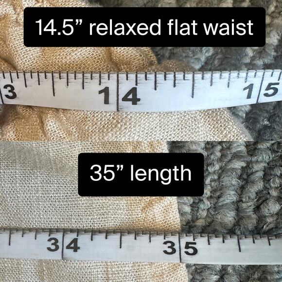 Wildfox Beige Louisa Tiered Maxi Skirt Linen Blend Boho Cottage Peasant Prairie - Picture 9 of 10